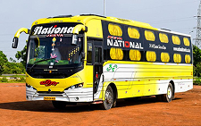 National Travels bus ticket